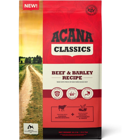 Acana Classics Beef and Barley Dry Dog Food 22.5lb -  Poudre Pet & Feed Supply